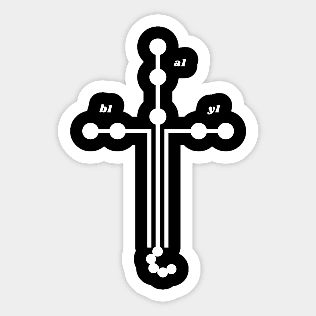 Laminin Matrix Christian T-Shirt Sticker by ManaWar